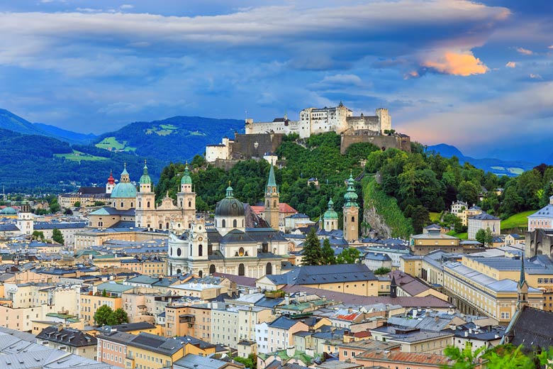 Hilltop 11th-century Hohensalzburg Fortress