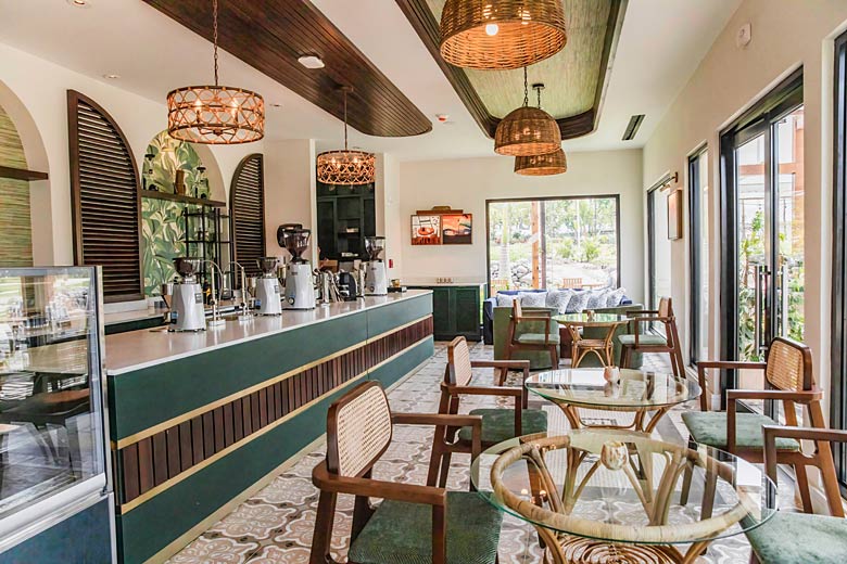 The stylish interiors of Blum coffee shop