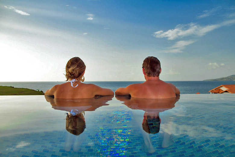 Private infinity pool at Sandals Grenada - photo courtesy of Sandals Resorts