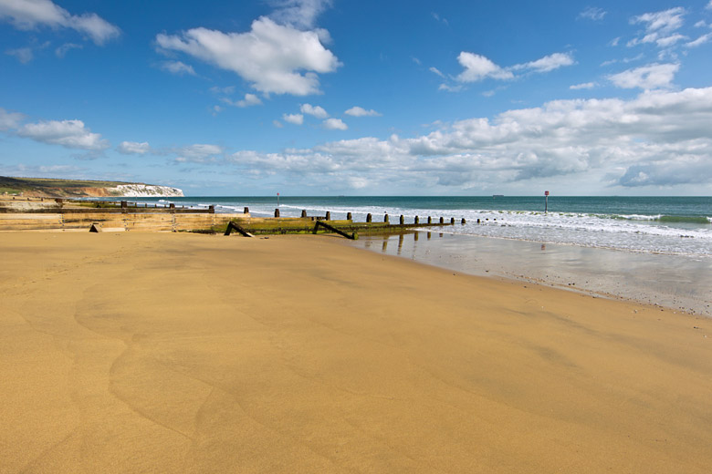 Golden stretch of Sandown Beach