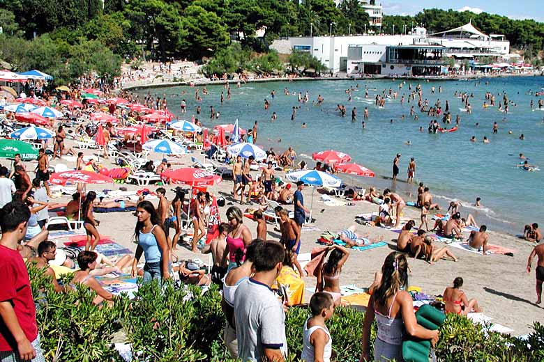 Saturday afternoon on Bacvice Beach, Croatia - photo courtesy of Split & Dalmatia County Tourist Board