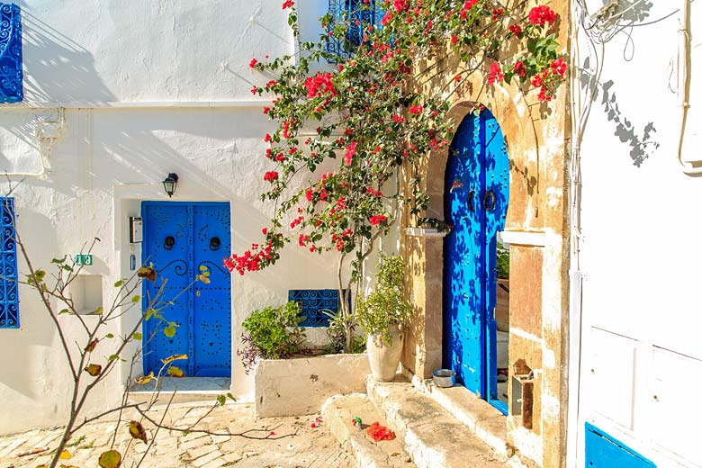 Beautifully blue-and-white Sidi Bou Said