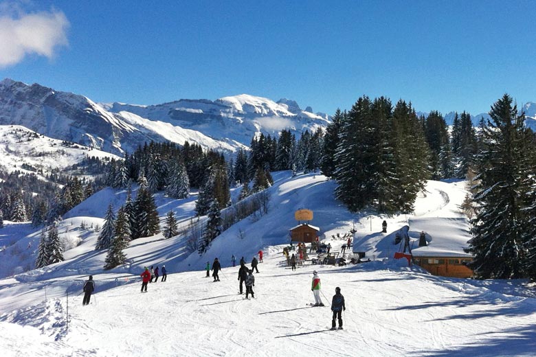 Skiing in the French Alps - © <a href='https://www.flickr.com/photos/skifinder/14758294408/' target='new window o' rel='nofollow'>skifinderuk</a> - Flickr <a href='https://creativecommons.org/licenses/by/2.0/' target='new window l' rel='nofollow'>CC BY 2.0</a>