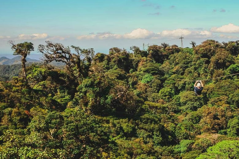 Tackling the zipline circuit © Costa Rica Sky Adventures