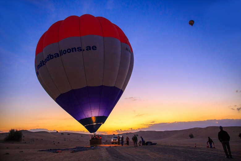 Enjoy a sky-high sunrise in Dubai - photo courtesy of Sindbad Gulf Balloons