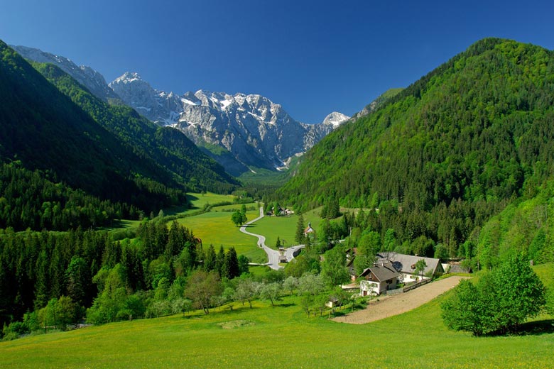 Spring in Slovenian alpine valley © Tomo Jesenicnik - Fotolia