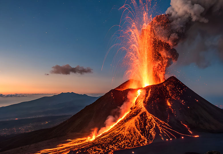 See the Stomboli volcano in action, Italy