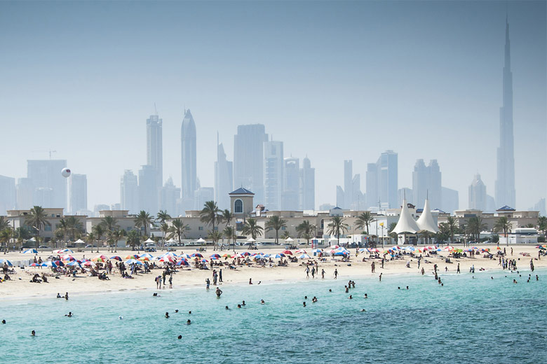 Summer day on Jumeriah Beach, Dubai, UAE