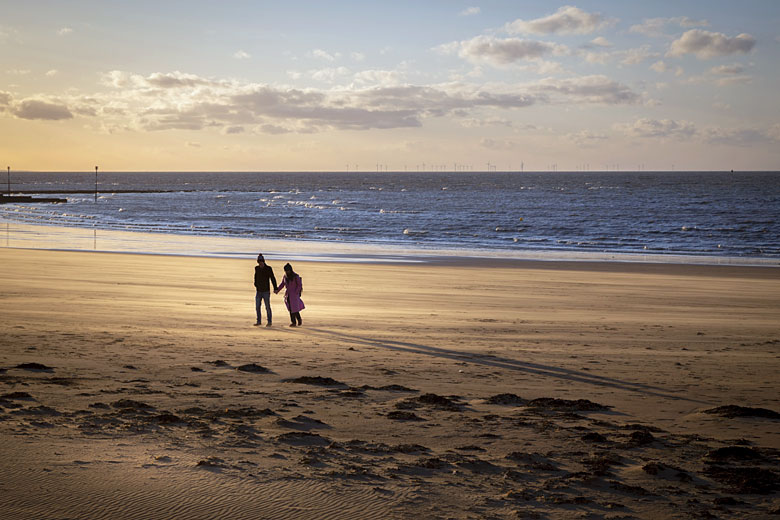 Sunset on Margate Beach, Kent