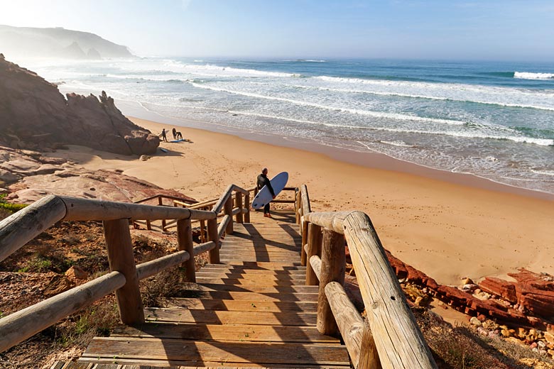 Heading down to catch the surf on Praia do Amado © AH Fotobox - Adobe Stock Image