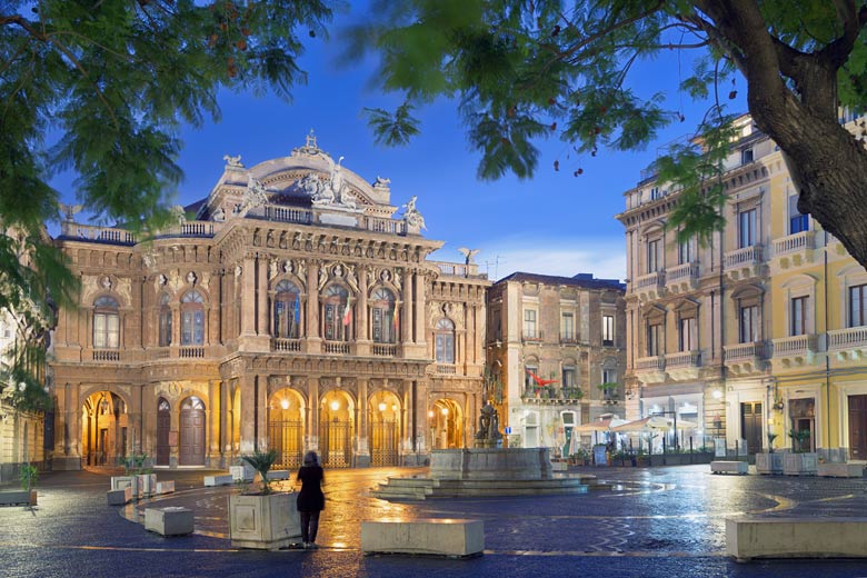 The Neo-Baroque Teatro Massimo Bellini built in 1870