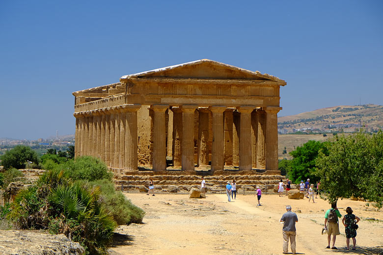 The well-preserved Temple of Concordia, Agrigento
