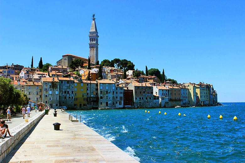 The ancient town of Rovinj, Istria © Marcel Lingg - Wikimedia Commons