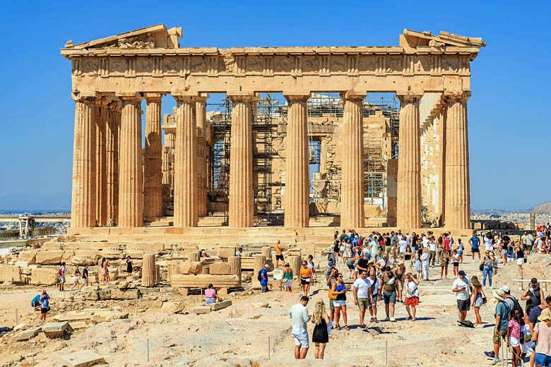 The unmistakable pillars of the Parthenon The unmistakable pillars of the Parthenon