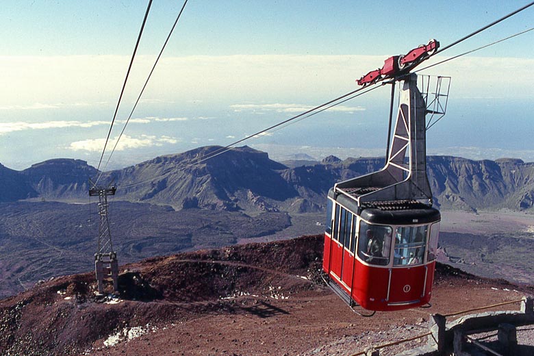 Top of the cable car on Mt Teide, Tenerife