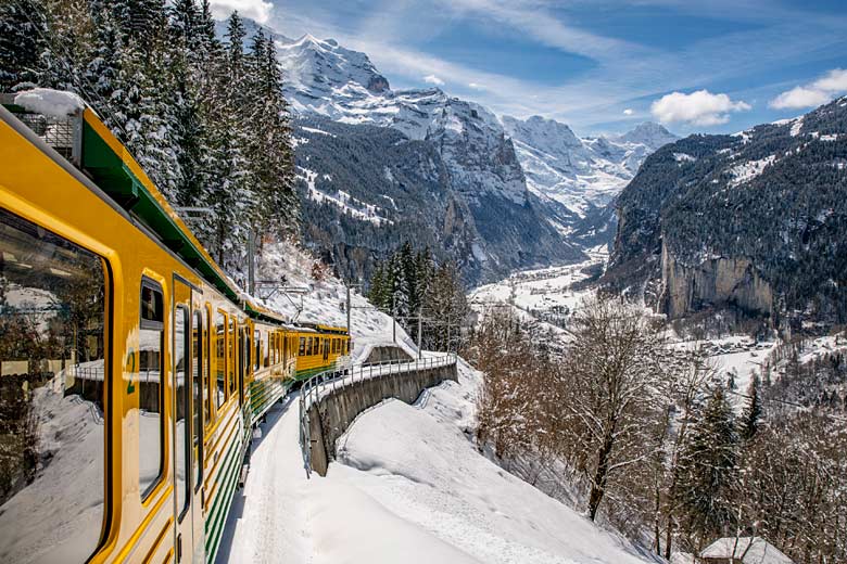 Ride the smart train to car-free Wengen