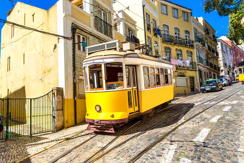 Tram on the cobbled streets of Lisbon © Sergii Figurnyi - Fotolia.com