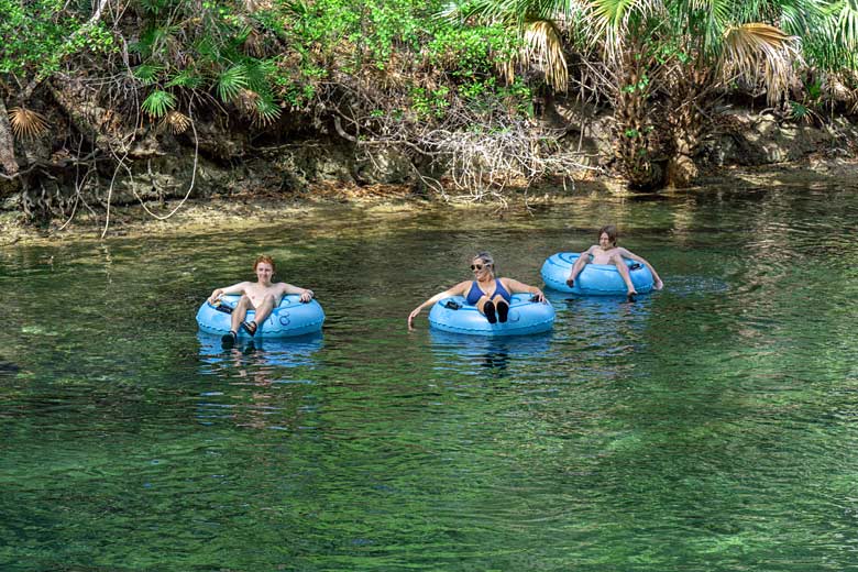 Tubing the waters of Blue Spring State Park