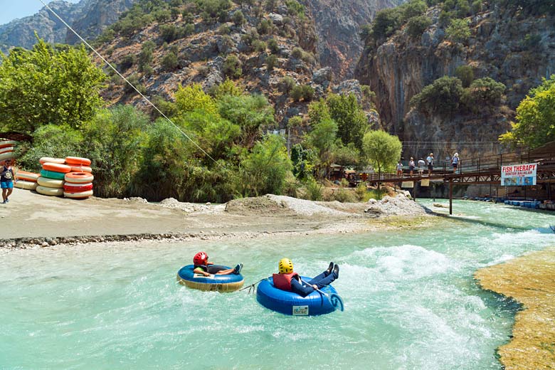 Go tubing down the Saklikent Gorge Go tubing down the Saklikent Gorge