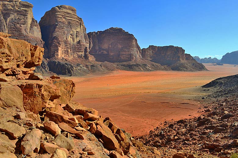 Desert on the valley floor, Wadi Rum