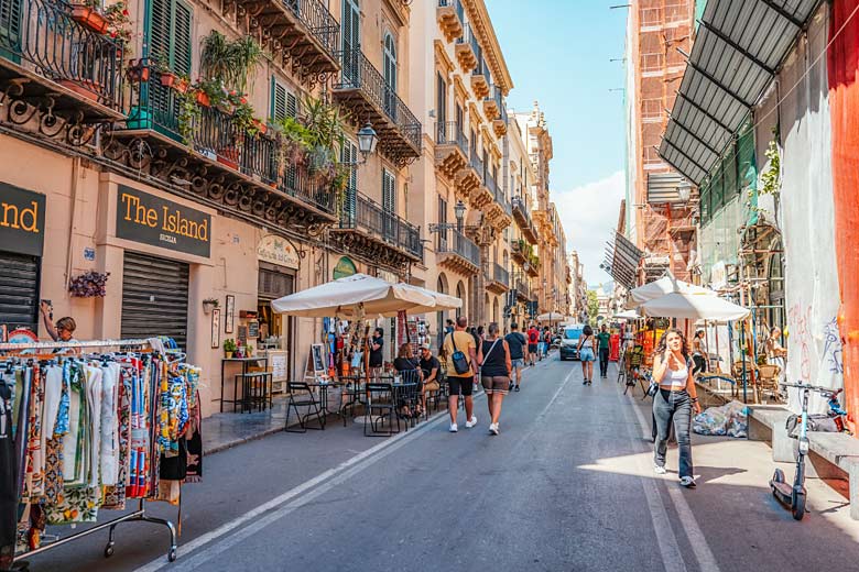 Palermo’s oldest street, Vittorio Emanuele
