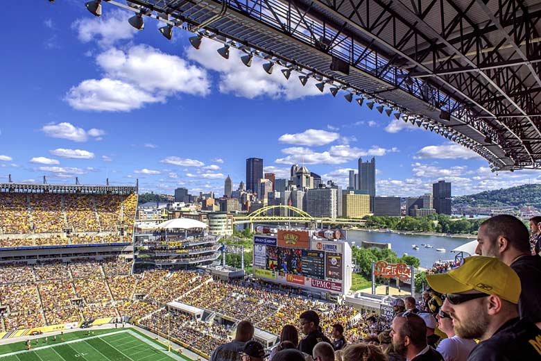 Take in the spectacular view from the height of Heinz Field - photo courtesy of Visit Pittsburgh