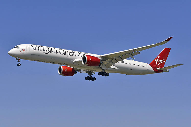 Virgin Atlantic Airbus A350 © <a href='https://www.flickr.com/photos/ajw1970/51449655273/' target='new window o108265' rel='nofollow'>Alan Wilson</a> - Flickr <a href='https://creativecommons.org/licenses/by-sa/2.0/' target='new window l108265' rel='nofollow'>CC BY-SA 2.0</a>