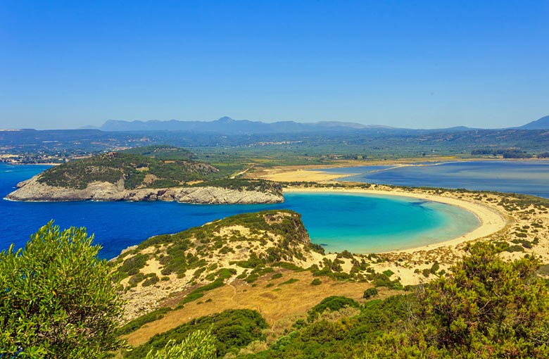 Iconic Voidokilia Beach, Mesennia