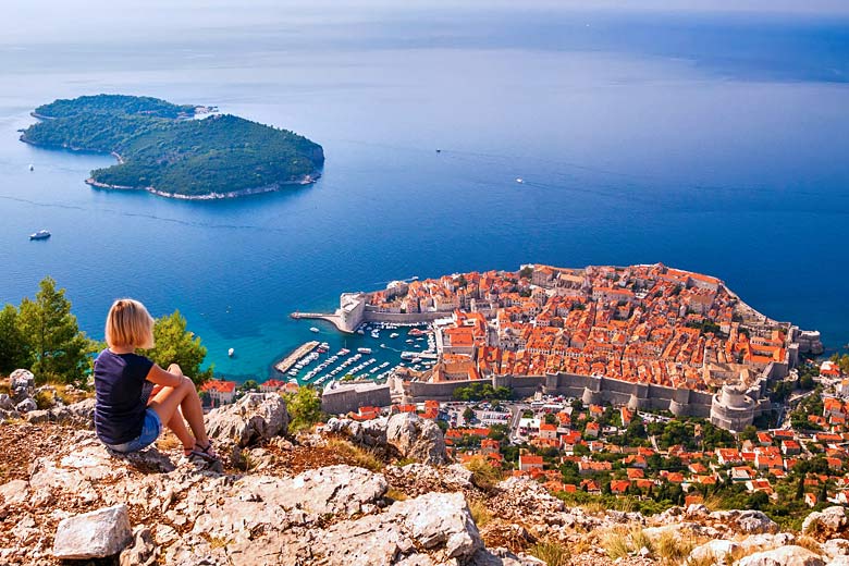 The walled city of Dubrovnik from Mount Srd © Anna Lurye - Fotolia.com
