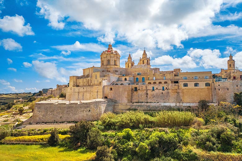 The walled city of Mdina, Malta
