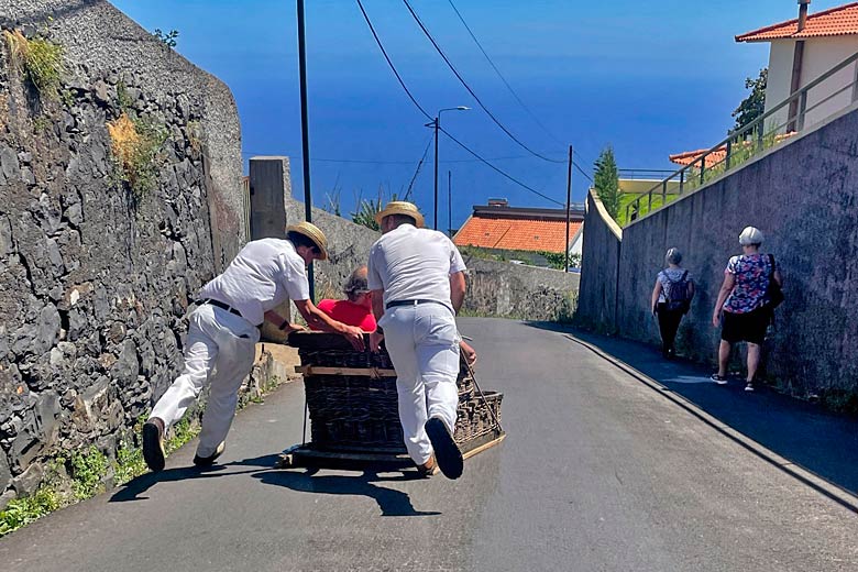The world's most thrilling toboggan ride, Madeira © Jan Wlodarczyk - Alamy Stock Photo