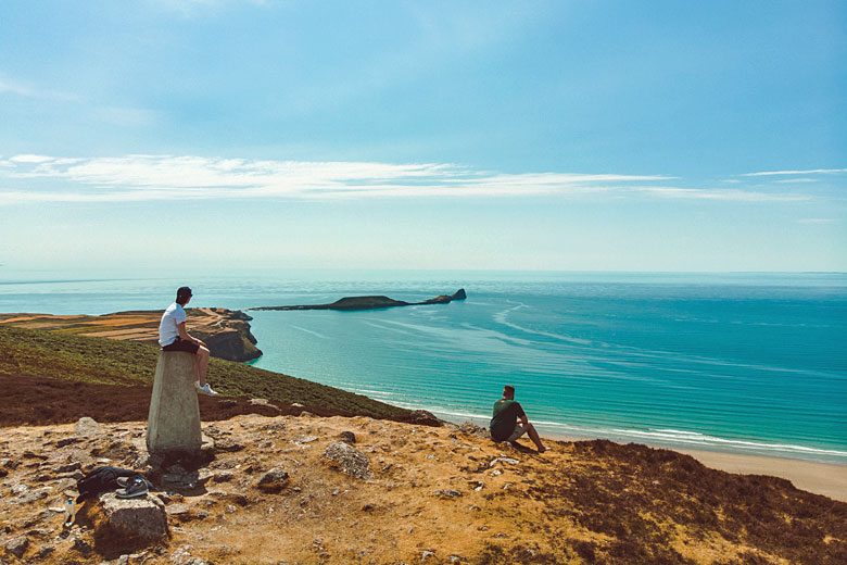 View of Worm's Head from the Beacon