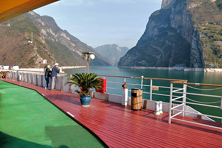 Cruising through the 'Three Gorges' on the Yangtze river in China