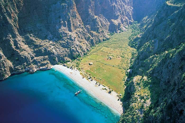 Butterfly Valley, Fethiye Turkey - courtesy of  Mugla Culture and Tourism