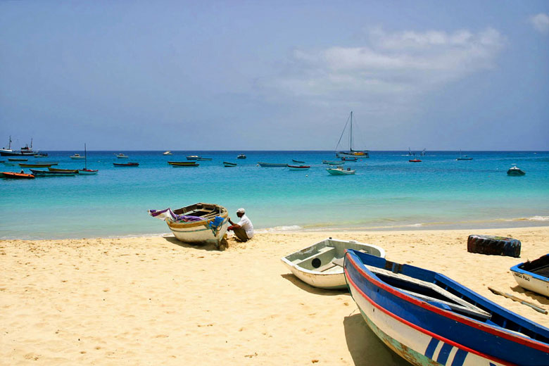 Sheltered beach on Sal Island, Cape Verde - photo courtesy of Cape Verde Tourism