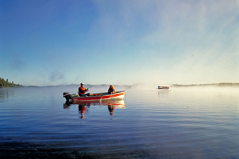 Fishing on a lake in Ontario, Canada - photo courtesy of Ontario Tourism